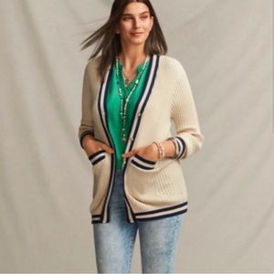 Cabi Radcliffe Ribbed Cardigan L #5458 SO CUTE!!;Worn Once!